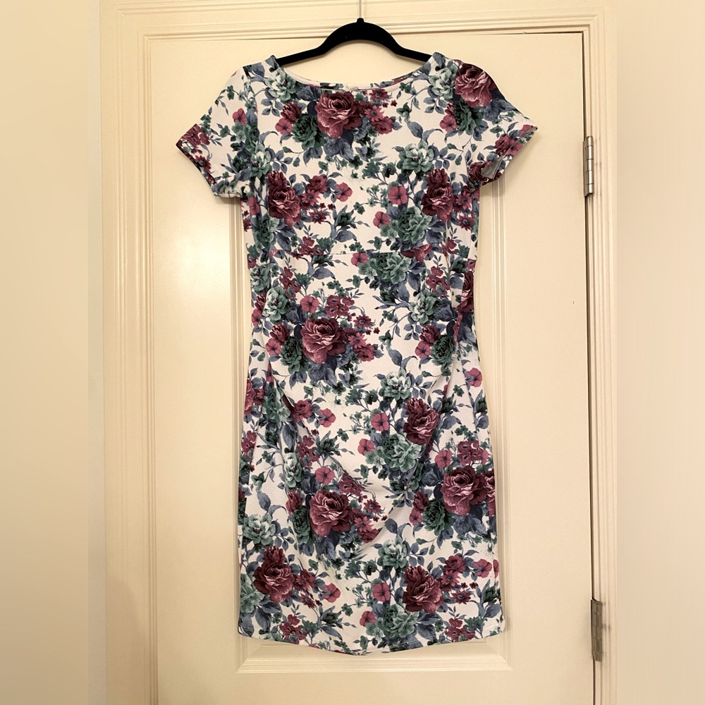 Pink Blush Small Floral Maternity Dress